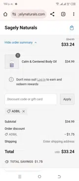 ADBIL coupon verification screenshot