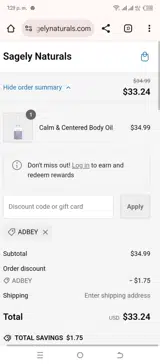 ADBEY coupon verification screenshot