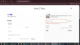 SAGEANDSILL10 coupon verification screenshot