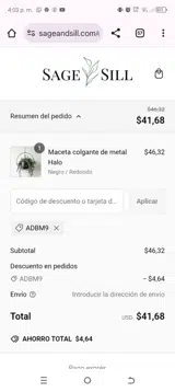 ADBM9 coupon verification screenshot
