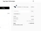 Sage Space Technologies coupon verification screenshot