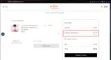 WELCOME15 coupon verification screenshot