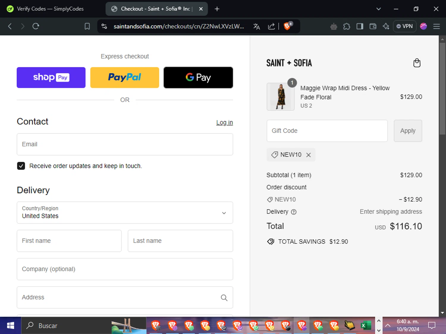 Saint and Sofia Discount Codes 10 Off November 2024