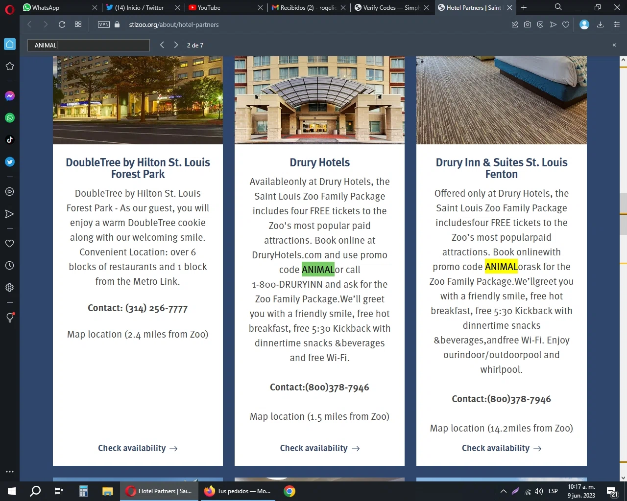 Saint Louis Zoo checkout page showing Saint Louis Zoo promo code box | Screenshot taken by SimplyCodes community member on Jun 9, 2023