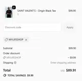 MYLIFESHOP coupon verification screenshot