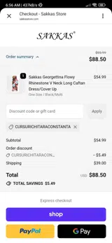 CURSURICHITARACONSTANTA coupon verification screenshot