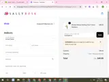 Sallyrose coupon verification screenshot