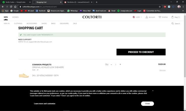 Salon Centric checkout page showing Salon Centric promo code box | Screenshot taken by SimplyCodes community member on Jun 4, 2020
