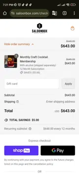 SAVE5 coupon verification screenshot