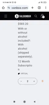Virtual coupon verification screenshot