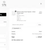 Salt by Sabrina coupon verification screenshot