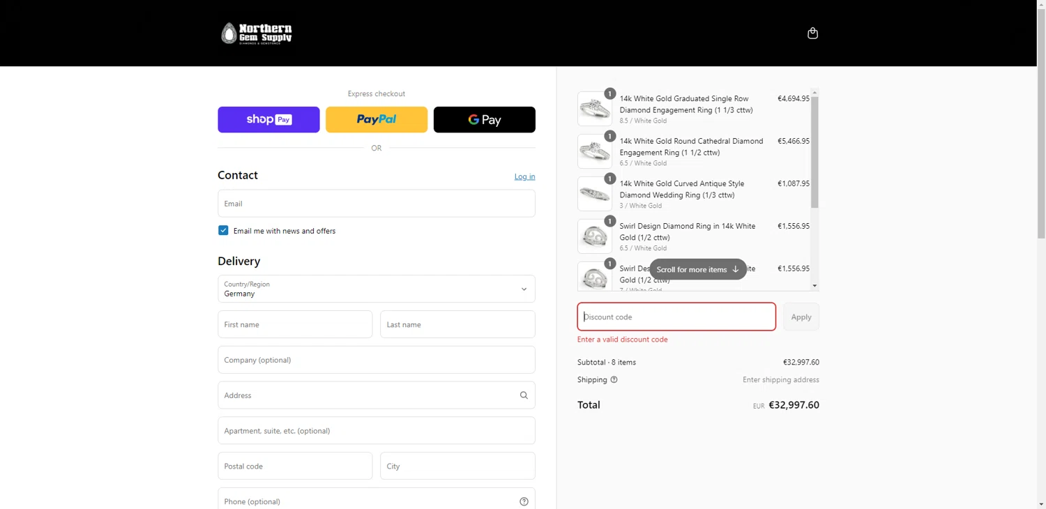 Salt Laboratory discount code screenshot showing code 40%OFF applied at Salt Laboratory checkout page. Uploaded by SimplyCodes community member QuestLynx5304 on Jun 19, 2025