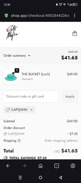 Salt Mafia coupon verification screenshot