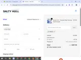Salty Hull coupon verification screenshot