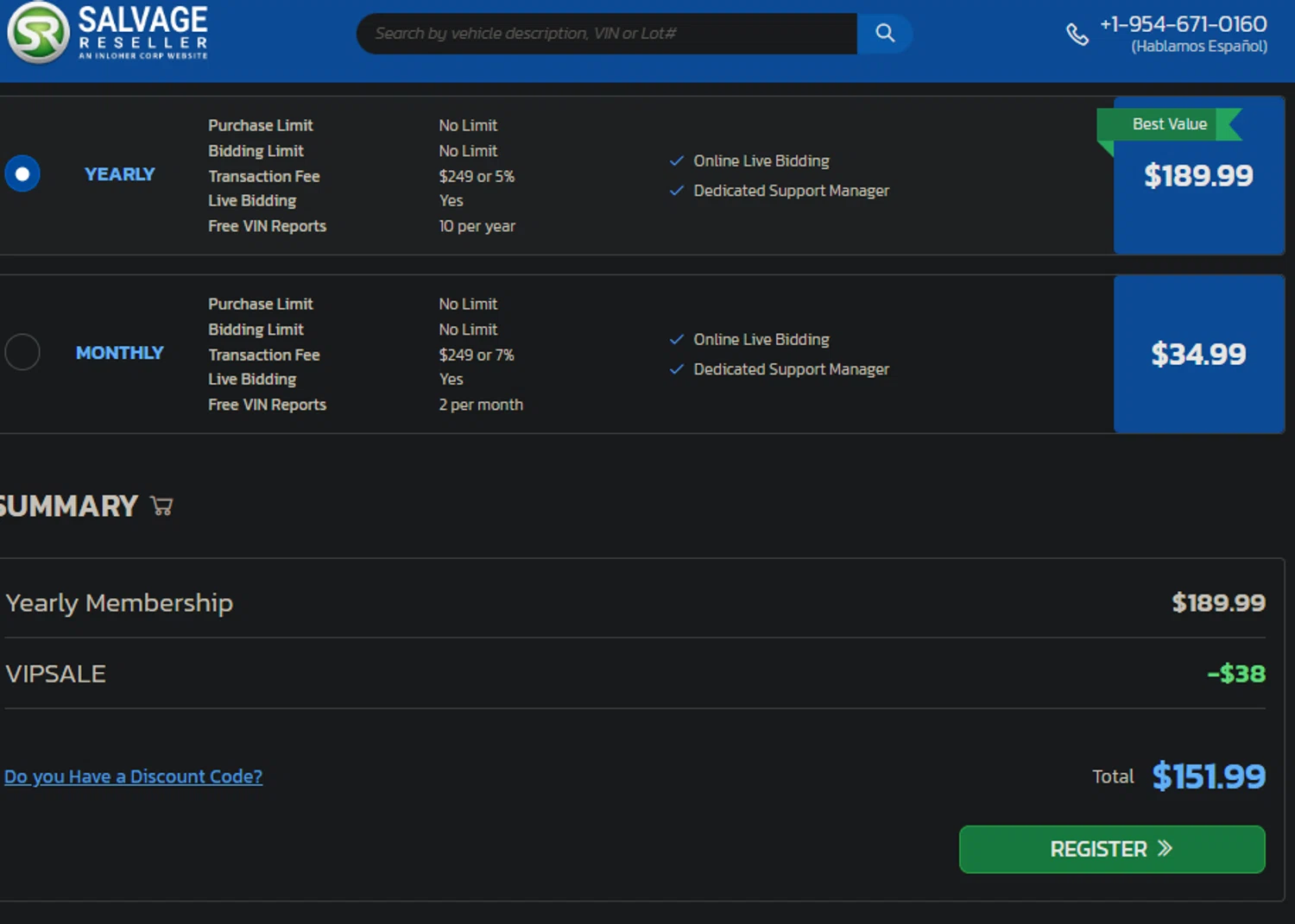 Salvage Reseller checkout page showing Salvage Reseller promo code box | Screenshot taken by SimplyCodes community member on Jul 8, 2024