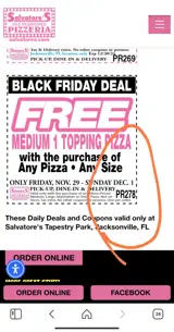 PR278 coupon verification screenshot