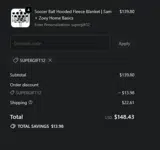 supergift12 coupon verification screenshot