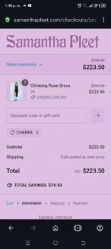 Cheers coupon verification screenshot