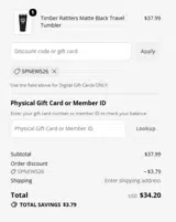 San Antonio Missions coupon verification screenshot