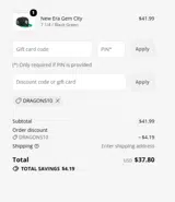 San Antonio Missions coupon verification screenshot
