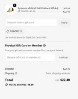 San Antonio Missions coupon verification screenshot