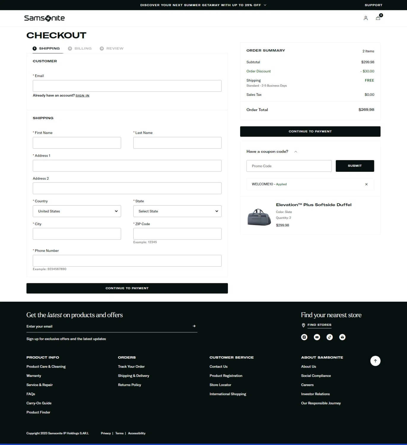 10 off Samsonite Promo Codes September 2023 SimplyCodes