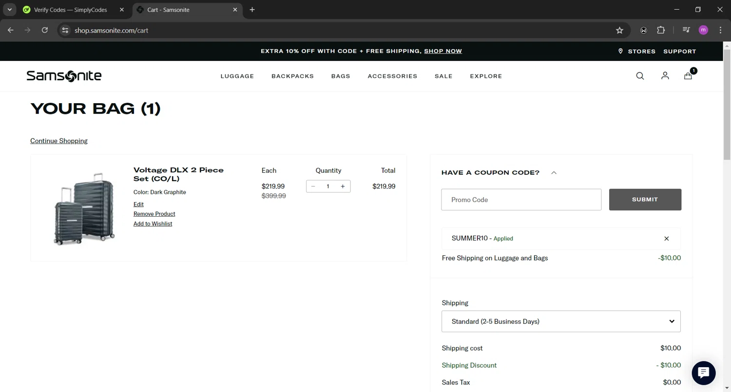 Samsonite Coupon Codes 10 Off September 2024