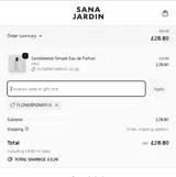 FLOWERPOWER10 coupon verification screenshot