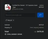 Fall20 coupon verification screenshot