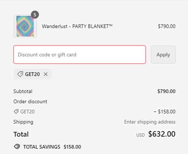 Sandcloud checkout page showing Sandcloud coupon code box | Screenshot taken by SimplyCodes community member on Mar 12, 2024