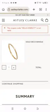 ADBM8 coupon verification screenshot