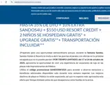 SANDOSW1025 coupon verification screenshot