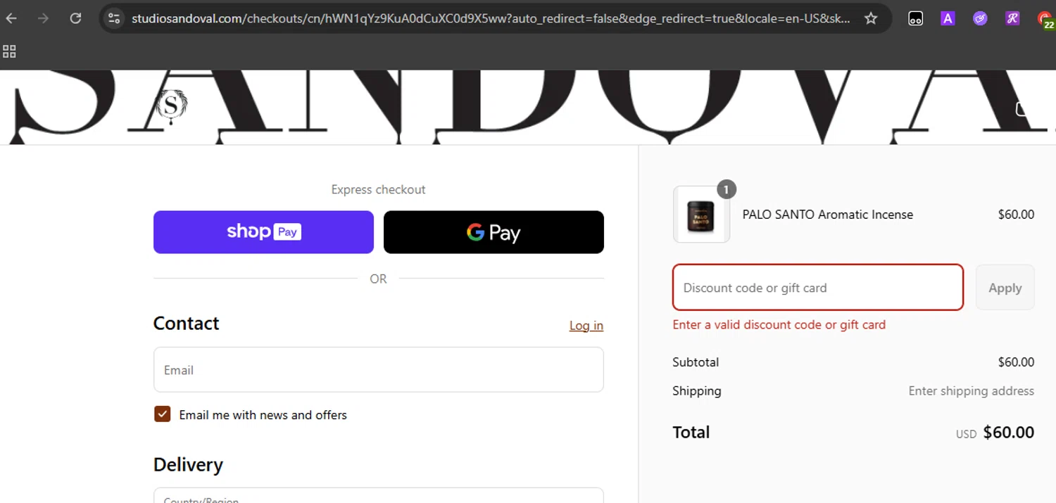 Sandoval promo code screenshot showing code NORCAL applied at Sandoval checkout page. Uploaded by SimplyCodes community member harinapan on Aug 16, 2025