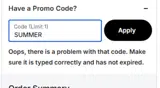 San Francisco 49ers coupon verification screenshot