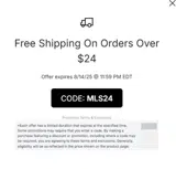 MLS24 coupon verification screenshot