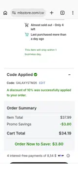 San Jose Earthquakes coupon verification screenshot