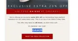 GAIA20 coupon verification screenshot