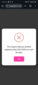 MEMORIALDAY2025 coupon verification screenshot