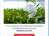 MEMORIALDAY2025 coupon verification screenshot