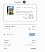 Sanzo Specialties coupon verification screenshot