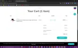 WELCOME10 coupon verification screenshot