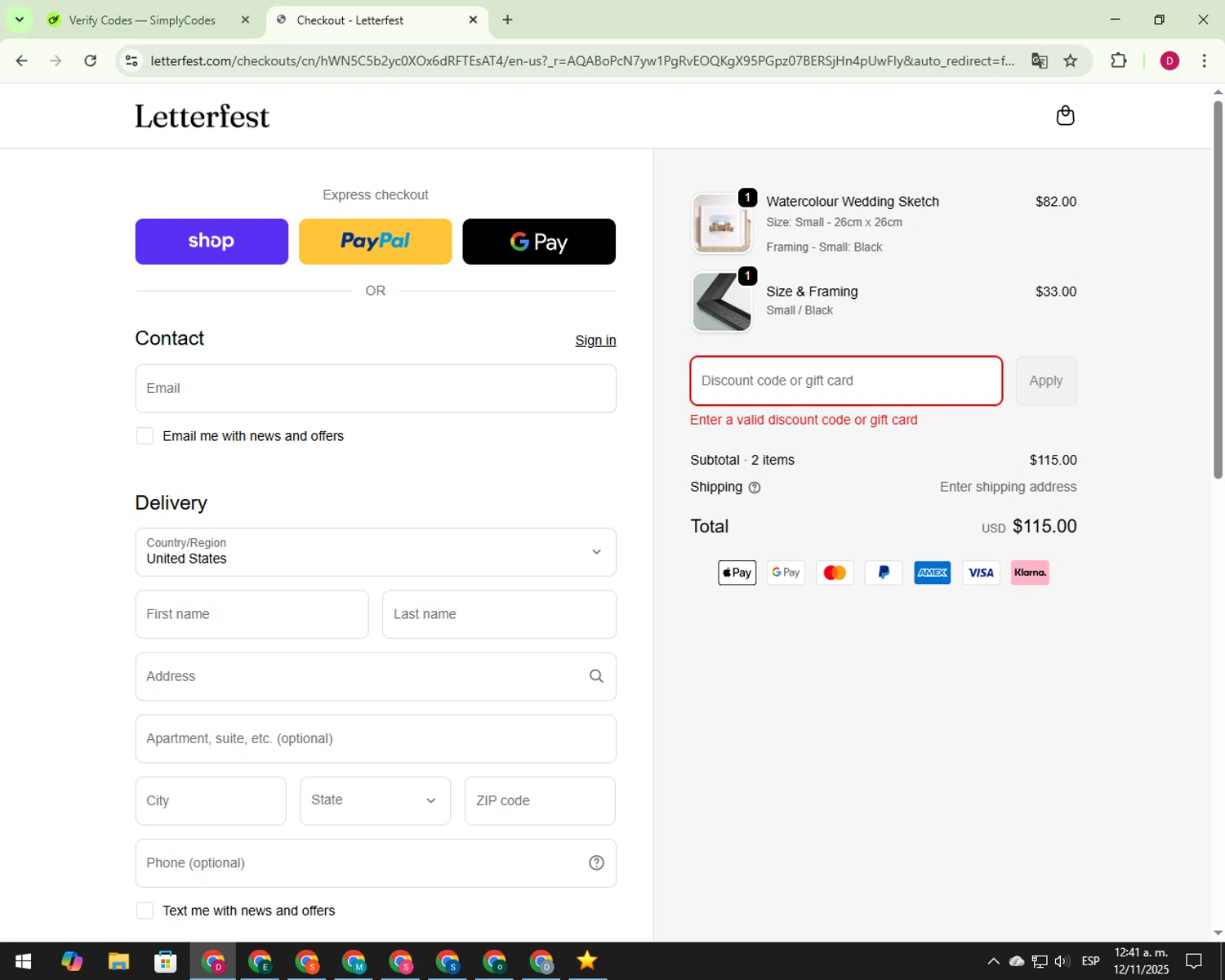 SaSa.com promo code screenshot showing code NEWMEMBER25 applied at SaSa.com checkout page. Uploaded by SimplyCodes community member 000005 on Nov 12, 2025
