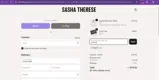 Sasha Therese coupon verification screenshot