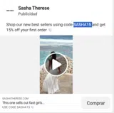 Sasha Therese coupon verification screenshot