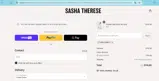 Sasha Therese coupon verification screenshot