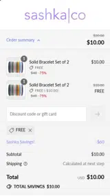 FREE coupon verification screenshot
