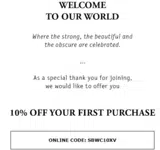 SBWC10XV coupon verification screenshot