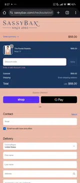 COMFORT15 coupon verification screenshot