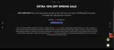 SPRING10 coupon verification screenshot