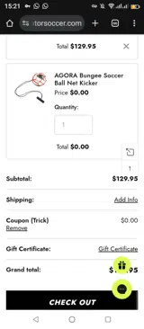 Trick coupon verification screenshot